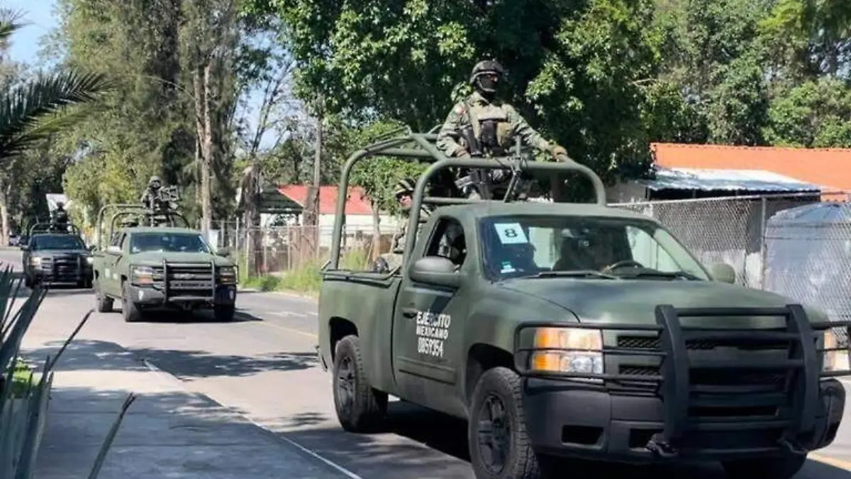 Militares llegan a reforzar la seguridad en la ZMG8 XV Zona Militar Cortesía